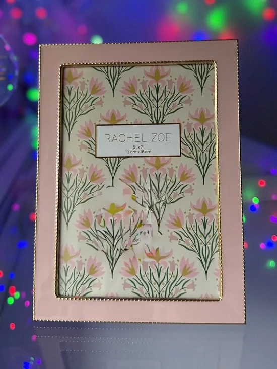 Rachel Zoe Pink Gold Home Picture Photo Frame decor 5x7