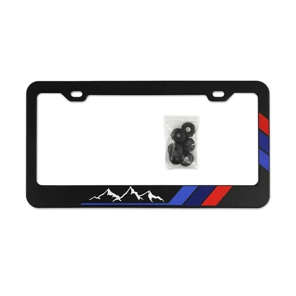 Off Road Vehicle Themed Rocky Mountains License Plate Frames With Hardware‎ Pair