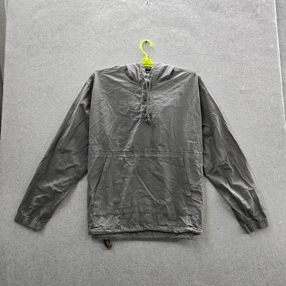 REI Cooperative Men Jacket LARGE Gray Activewear Anorak  Pullover‎ Ripstop