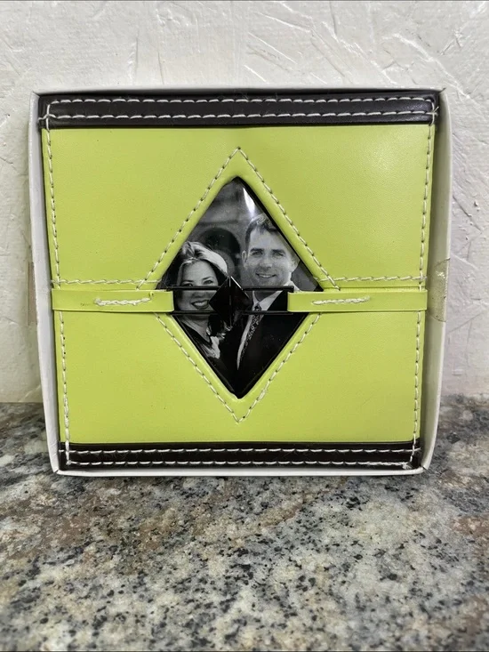 Lime Green Accordion Mini Photo Album