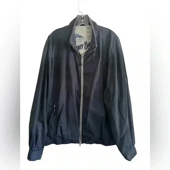 Vintage Tommy Bahama men Cannes Cruiser Full Zip Jacket Navy Size XL