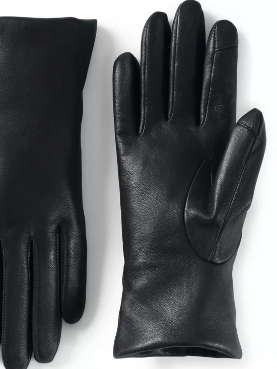 Cashmere Lined Leather Gloves