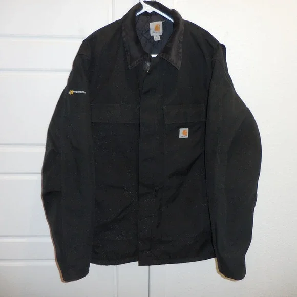 Carhartt Extremes Arctic Coat Mens Large Tall Black Cordura Nylon Jacket C55 BLK