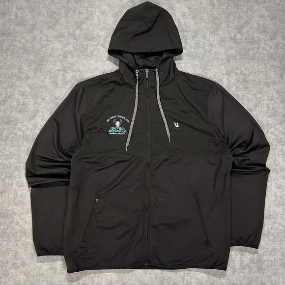 Vuori Sunday Element Jacket V215 performance lightweight hooded full zip mens XL