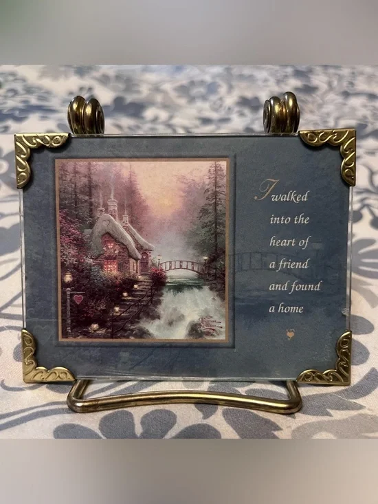 1999 Thomas Kincade “Friends” Art Plaque