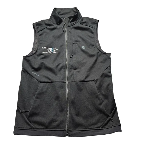 NWT Mountain Hardwear Gore-Tex Infinium Vest Mens Small P Black Softshell OM8959