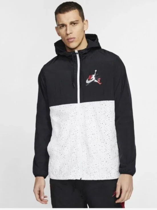 Nike Jordan Jumpman Classics Windwear Full-Zip Jacket CT9368-010 Sz S Basketball