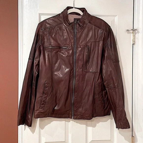 Cole Haan Mens Leather-Lambskin Jacket. Never Worn NWOT. Size XL.  Super Soft.