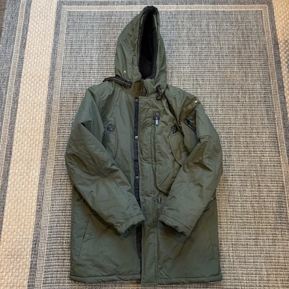Ben Sherman Dark Green Hooded Field Coat