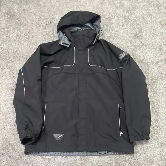 Phenix Sports Ski Jacket Hooded Dark Gray Size Large USA Germany