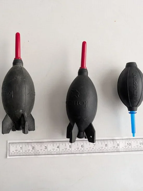 set of 3 PRO Rubber Rocket Air Blower Dusters for DSLR Came