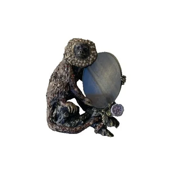 *RARE* Vintage JAY STRONGWATER Jeweled Monkey Picture Frame - NWOT