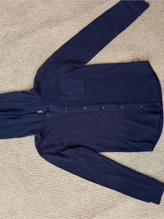 Eddie Bauer Boys XL Basin Thermal Hooded Button Down