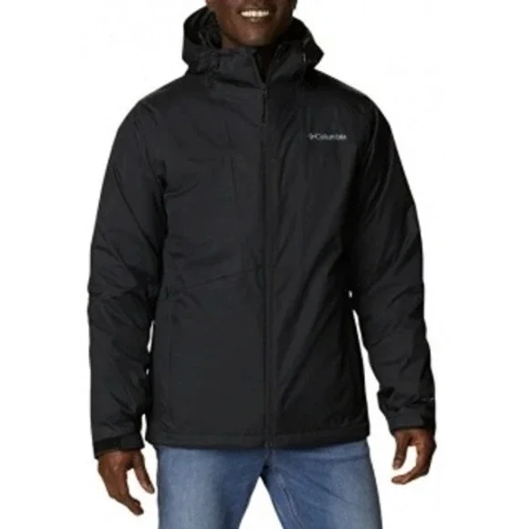 Columbia Jacket Mens XL Wallowa Park Interchange Black Omni-Tech Shell Coat