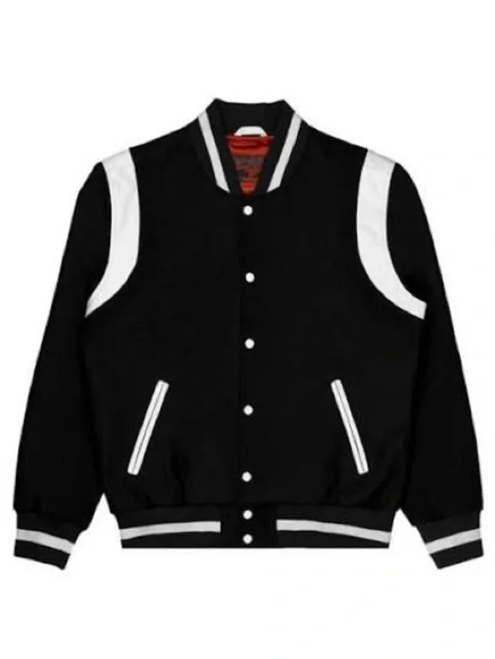 Lady Killer Men's Black Varsity Bomber Jacket