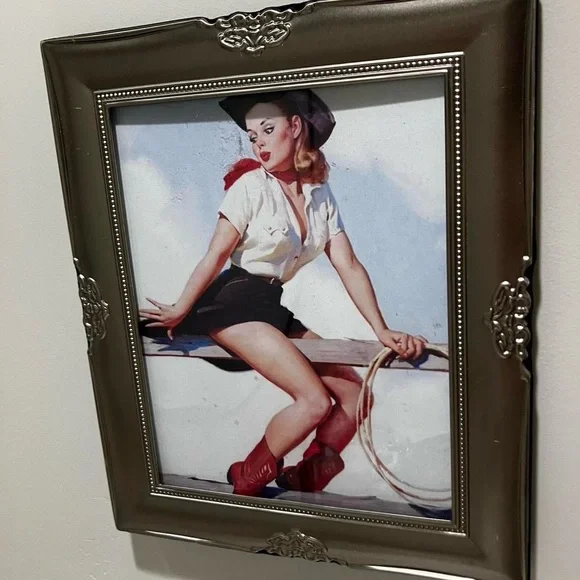 Vintage silver ornate frame 10” by 13”