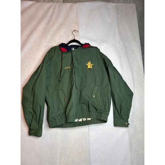 Vintage WinnerMate Kerr-McGee OSHA Star Bomber Jacket Green XXL‎ Smitty Workwear