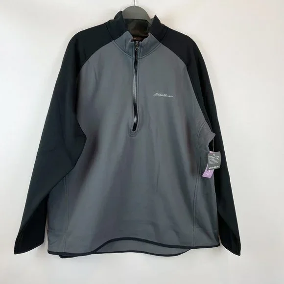 Eddie Bauer Outpace Storm HZ Mock 1/2-Zip Dark Smoke First Ascent XXL 2XL