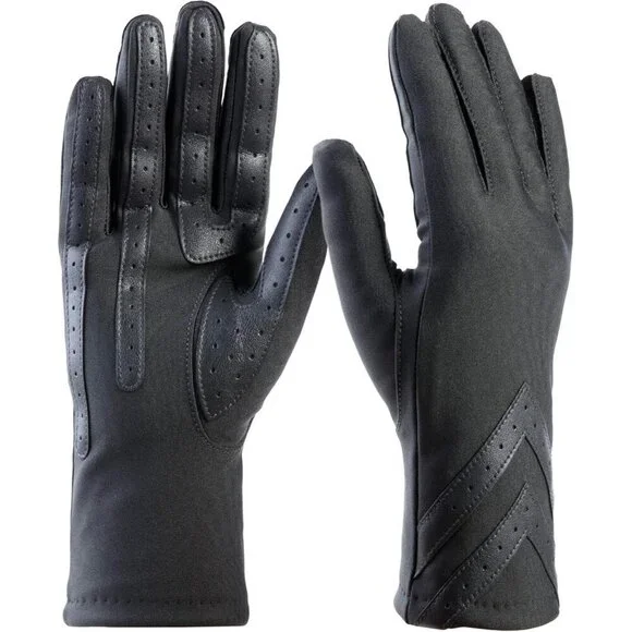 Women's Spandex Gloves Warm Fleece Lining Touchscreen Cold Weather Accessories