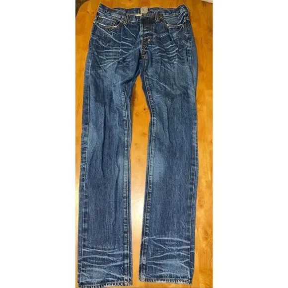 PRPS selvedge Denim Blue Button Fly Red Line Jeans Size‎ 30