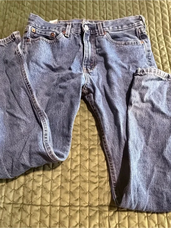 Levi's 505 regular fit blue denim jeans in a men's size 30x30.‎