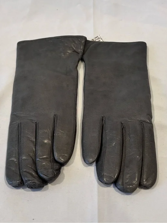 Madova Italy Gray Genuine Leather Cashmere Lined Gloves Size 7