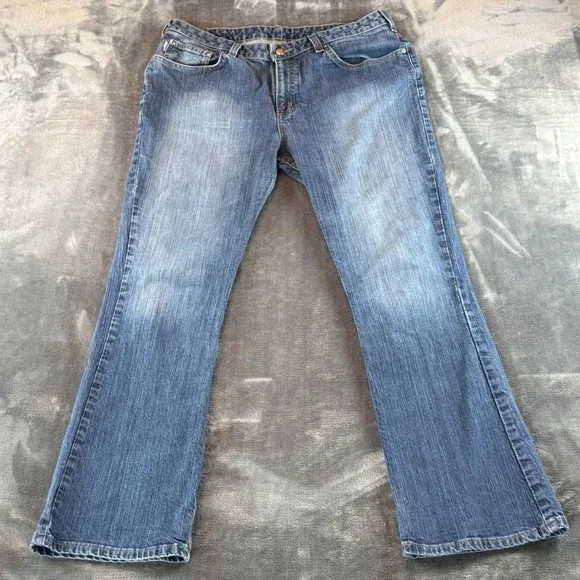 Carhartt Men's Jeans Size 36X32 Bootcut Medium‎ Wash