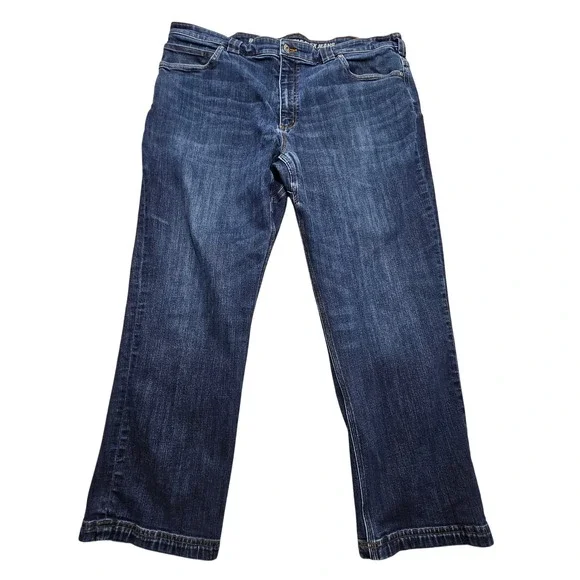 Duluth Trading Co Ballroom Double Flex Relaxed Fit Jeans Blue 42x30 Mens 3237-18