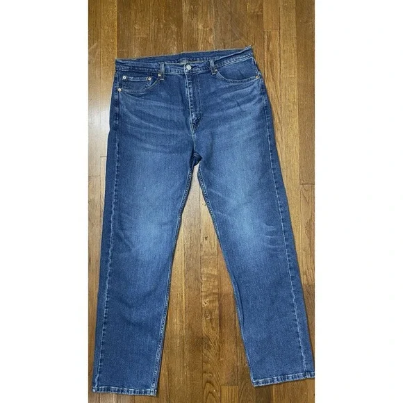 Levis 505‎ Regular Straight Leg Blue Denim Jeans Mens 38x33 Western Workwear