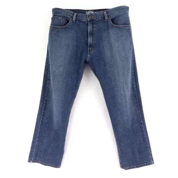 Signature Levi Strauss & Co. Jeans Straight Leg Mens Size 38x30 Blue 100% Cotton
