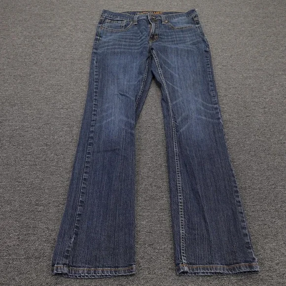 Cody James Jeans Mens 34x32 Blue Medium Wash Regular Straight Stretch Denim