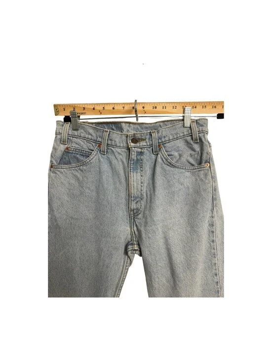 Vintage Levi's 505 Orange Tab USA Jeans Men's 33x32 Light Wash Straight Leg