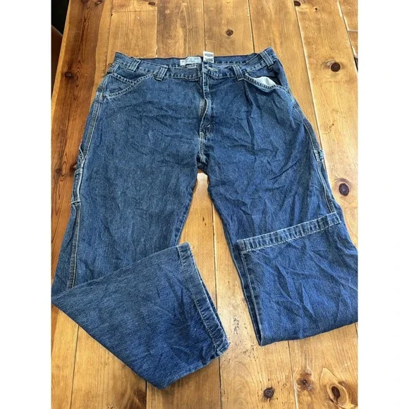 Levi's 505 Men's Regular Fit Straight Leg Carpenter Jeans W36 L29 Medium Wash