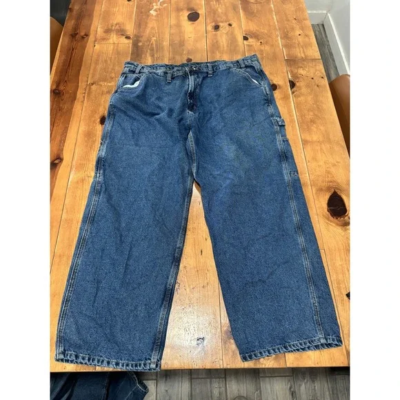 RK Brand Men's 44x30 Carpenter Jeans 100% Cotton Work Wear Denim Blue