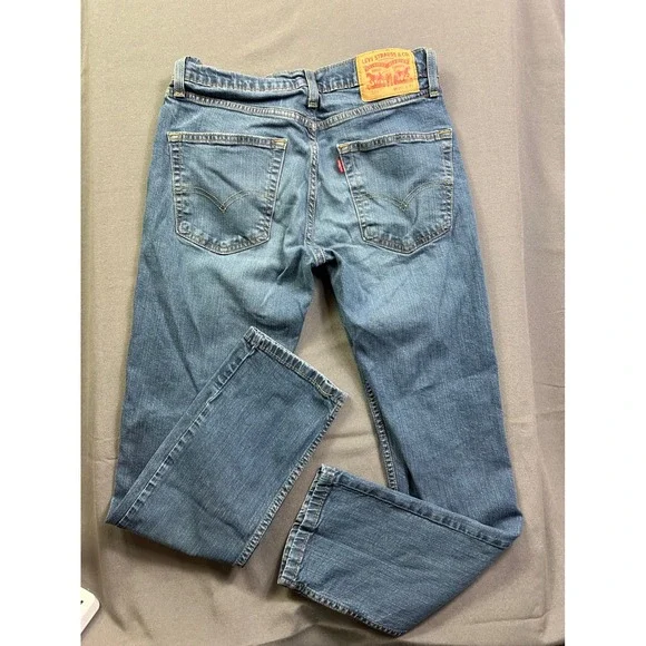 Levis 514 Straight Fit Jeans Men's W30 L32‎ Medium Wash Blue Denim Pants