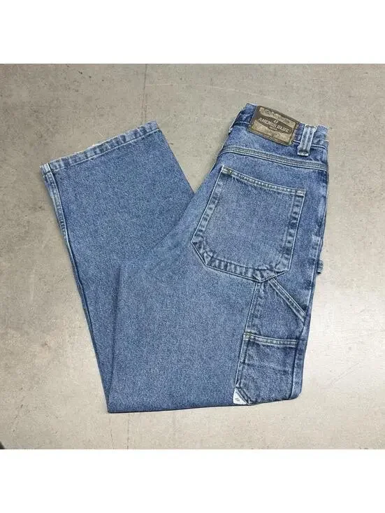Vintage Anchor Blue Carpenter Jeans Mens 30x30 Blue Baggy Skate Grunge 90s Y2K