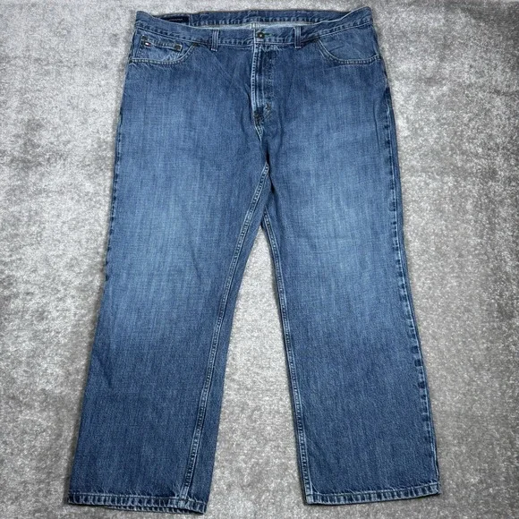 Y2K Tommy Hilfiger Jeans Men's‎ 42x30 Blue Denim Custom Straight Medium Wash