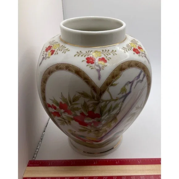 Rare VTG Transferware Ginger Jar Vase‎ 6