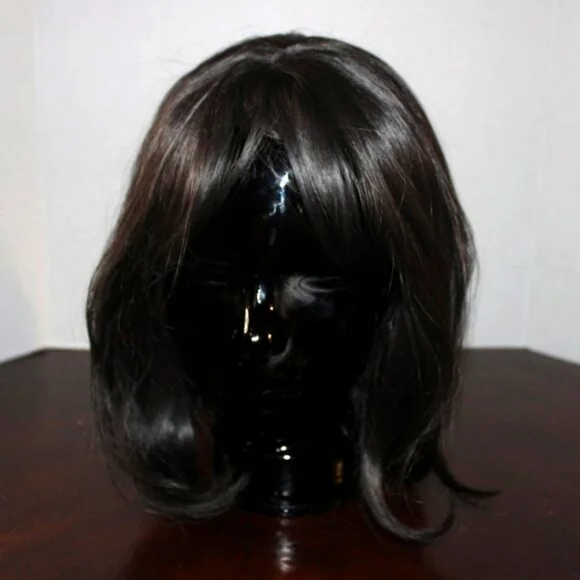 NWOT Black Layered Costume Wig - Adjustable Cap