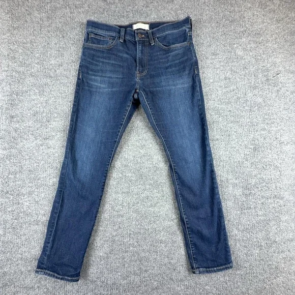 Madewell Jeans Mens 32x28 Blue Skinny Slim Fit Stretch Medium Wash Denim Pants