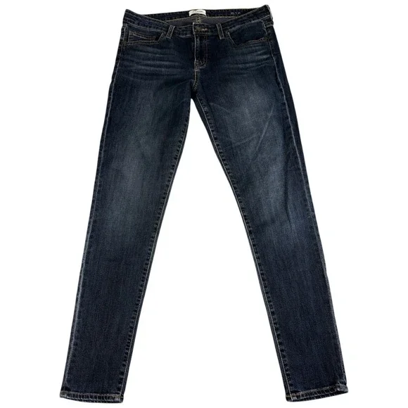 Big Star Nova XVI Slim Jeans Mens 31 Blue Denim Dark Wash Faded Mid Rise Stretch