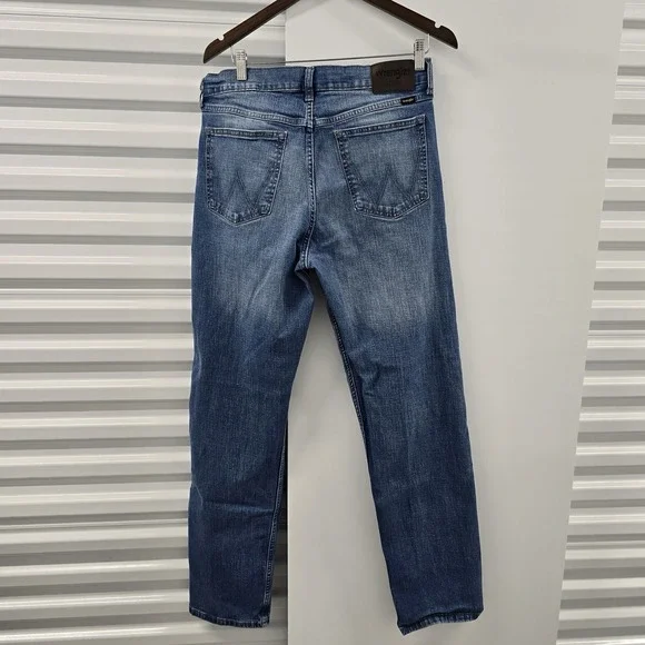 Wrangler Relaxed Fit Jeans Men 32x32 Blue Stretch Denim Straight Leg