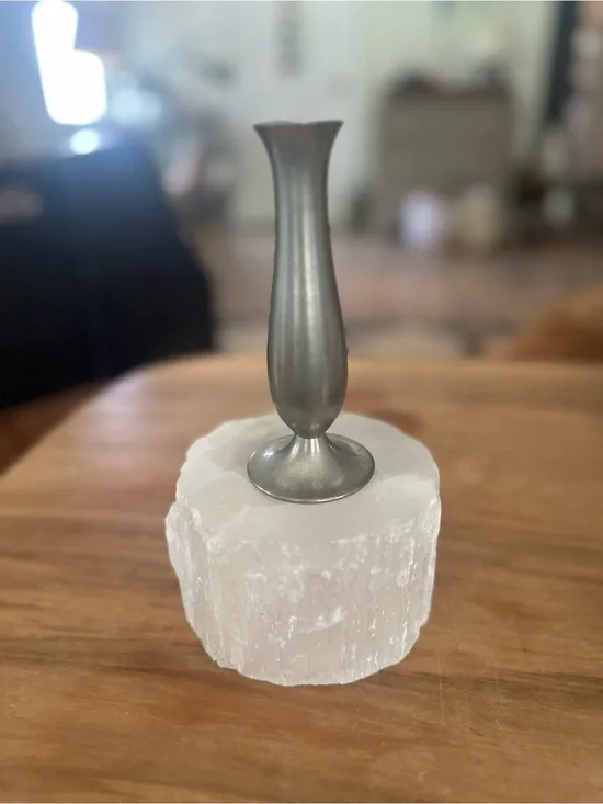 Vintage  pewter  Daalderop Bud Vase 5.5”H Holland dutch Netherlands