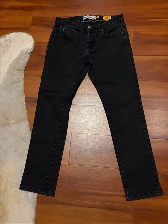 Tailor Vintage Black Slim Straight Men's Jeans Sz 34x32