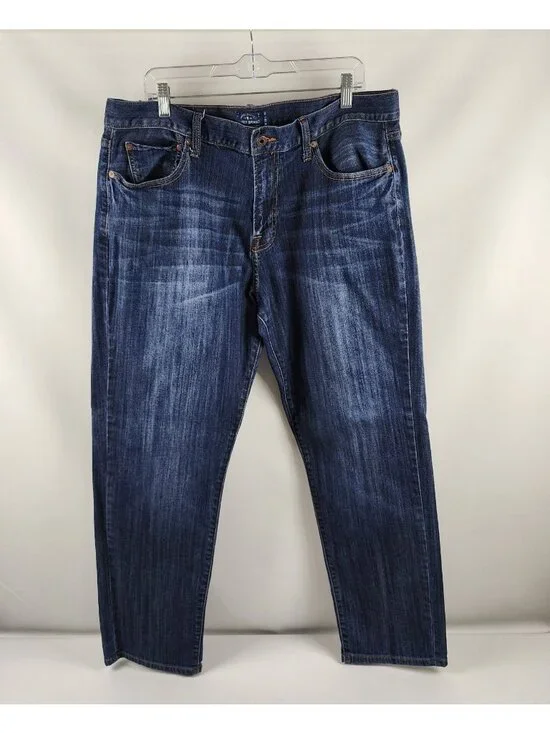 Lucky Brand Jeans Men 38x30 Blue 221 Original Straight Denim