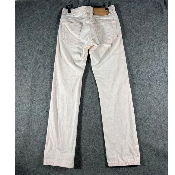 Schaeffers Garment Hotel Selvedge Jeans Mens 29 Pink USA Straight Leg Hollywood