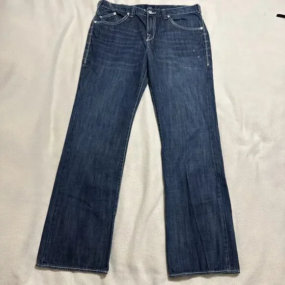 Rock and Republic Jeans Men's Size 36x34 Straight Leg Dark Wash Rebellion R5101