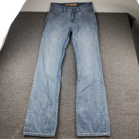 Rock and Roll Denim Double Barrel Relaxed Bootcut Jeans Mens 32x38 Western Rodeo
