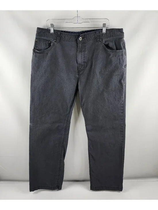 prAna Jeans Mens 40x29 Gray Tucson Slim Fit Straight Leg Pants M4TU30314