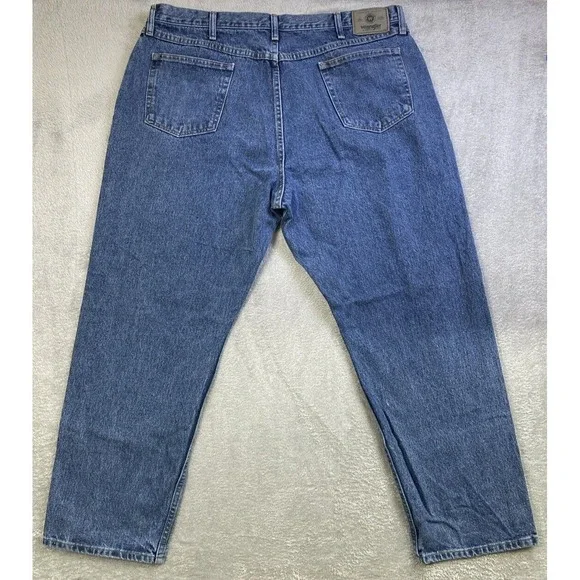 VTG Wrangler Jeans Men 42x30 Blue Denim Loose Relaxed Fit Cotton Cowboy Western